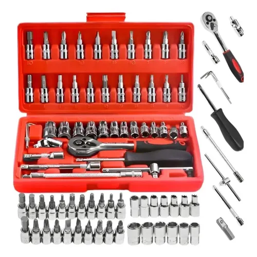 Kit ferramentas completo 46 peças com maleta