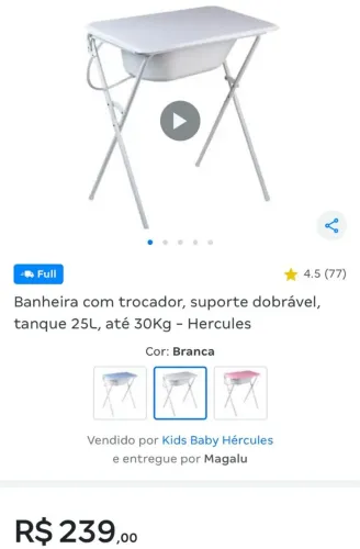 Banheira de bebê nova