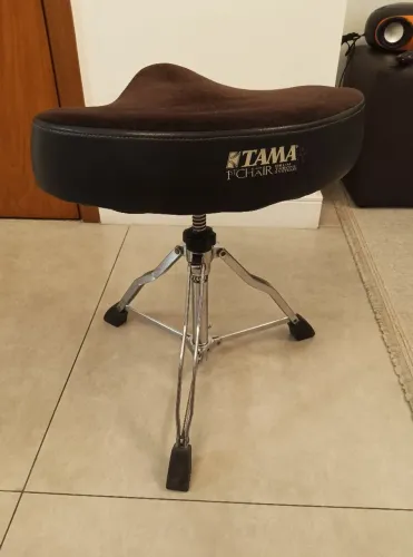 ## Banco de bateria Tama 1st Chair Glide Rider, regulagem por rosca, top, sem detalhes!!