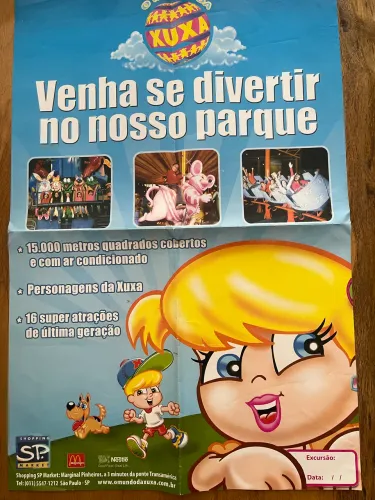 Pôster parque da Xuxa