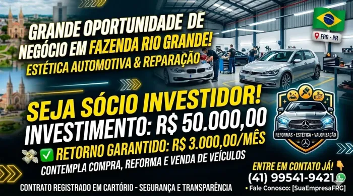 Procuro Sócio investidor 