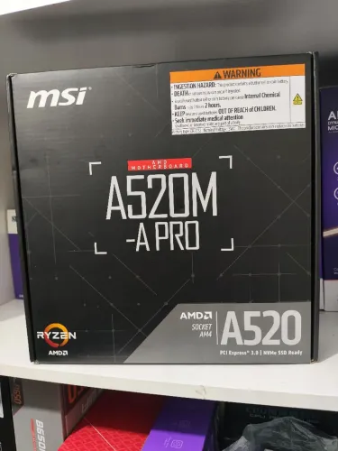 Placa mãe MSI A520M AM4 nova lacrada