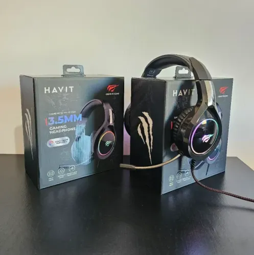 Headset Gamer Havit HV-H2232D Preto RGB Novo PC PS4 Xbox