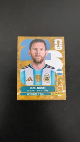 Figurinha Dourada do Messi