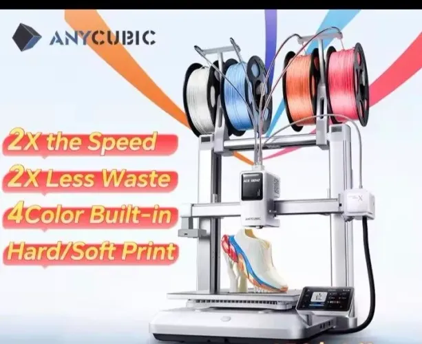 Impressora 3D Anycubic Kobra X - Alta Velocidade e Excelente Estado