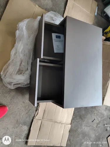 Gabinete para Banheiro 80cm Inox Provença Bongut