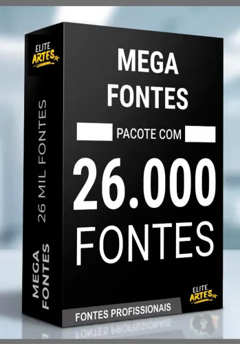 Mega Pacote com +26.000 Fontes Profissionais para Designers e Gráficas