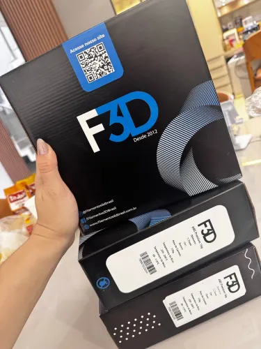 Filamento ABS 3 unidades 1 kg cada (Vermelho,branco e cinza)