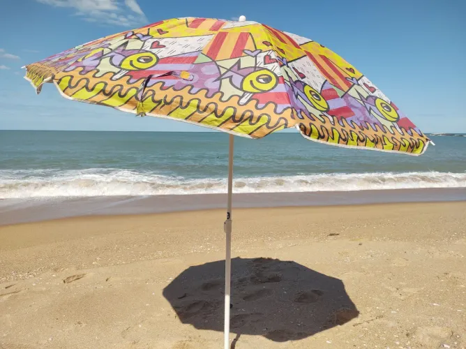 Guarda sol praia piscina regulavel 1,80m