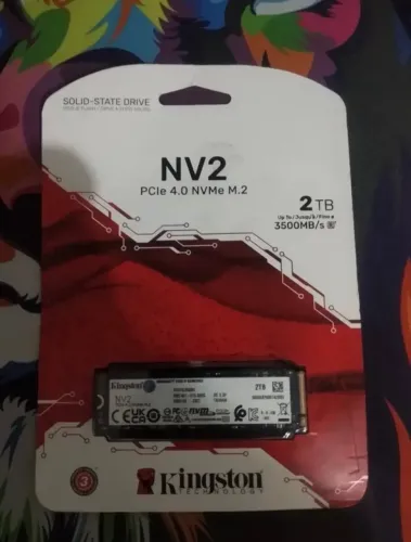 SSD 2TB Kingston M.2 3.500Mb/S Leitura