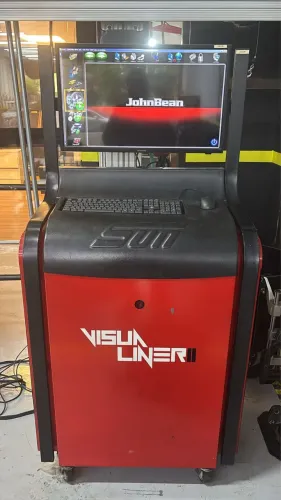 Máquina alinhadora 3D Sun Johnbean com rampa SUN em ótimo estado