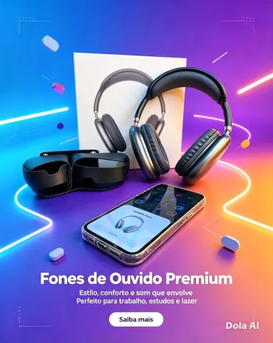 Fones de Ouvido Premium ? Qualidade e Conforto ?