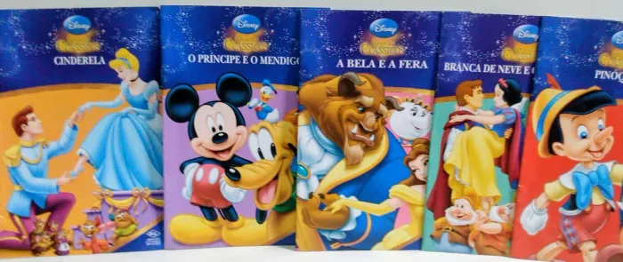 Livros Infantis Lote de 50 Livros - Clássicos Disney - Histórias Biblicas - Cartonados