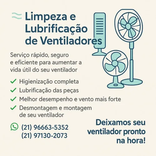 limpeza de ventilador