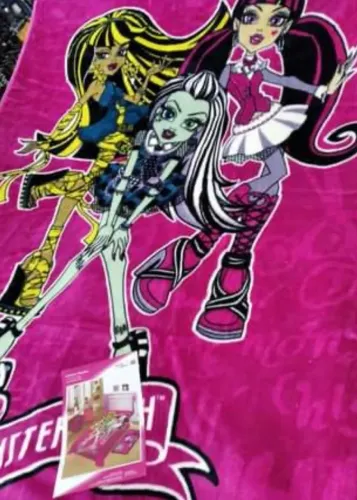 Cobertor  Infantil Disney   Monster High brinde tapete 