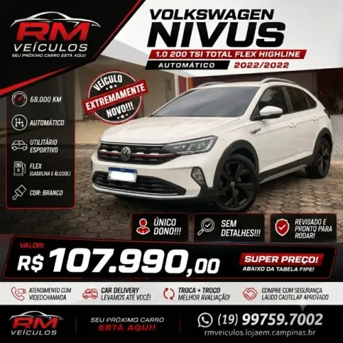 Volkswagen Nivus Highline 1.0 200 TSI Flex AUT 2022