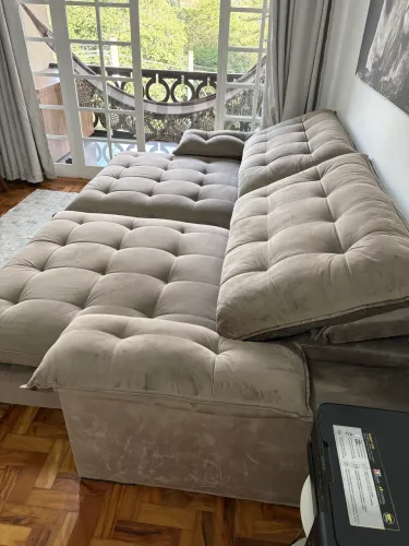 Sofá Retrátil e Reclinável 3 Metros 