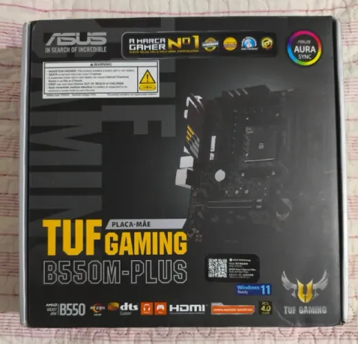 Placa mae asus b550m-plus tuf nova com garantia