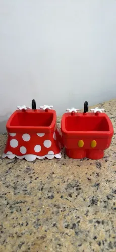 Pia do Mickey e Minnie, Original do Parque Magic Kingdom Orlando Disney Pote Sorvete Lindo