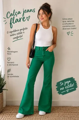 CALÇA FLARE LE LIS BLANC