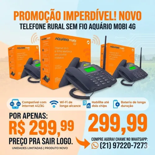 Telefone Rural Aquarius 