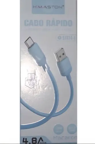 Cabo carga rápida e Dados USB V8 1m H'maston