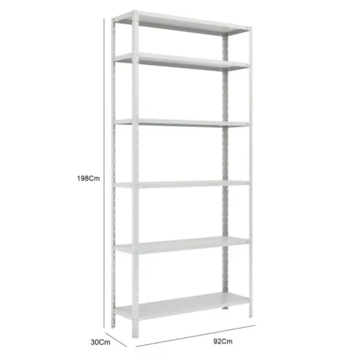 Estante de aço de 30cm cinza 