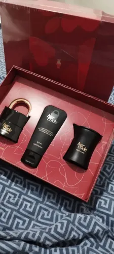 Promoção kit hercode boticário original perfume, hidratante, vela .