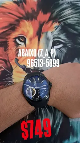 Relógio Tag Heuer Carrera Automático Turbilhão All Black
