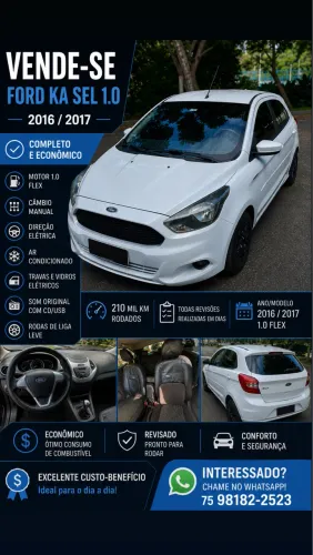 Ford KA 1.0 Se/se Plus Tivct Flex 5P 2017