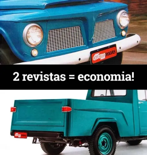 Kit Pickup Jeep, Willys, F75 - 2 Revistas Quatro Rodas