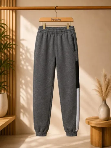 Calça Moletom Jogger Detalhe Lateral Masculina Jezzian BR-922 - Tamanho G