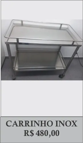 filtro carrinho de inox