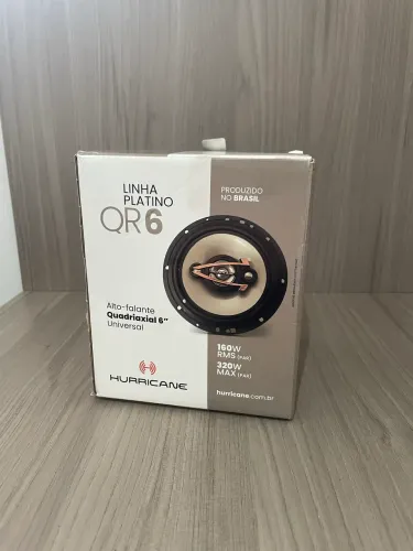 Par de auto falante de porta hurricane QR6 160W platinum