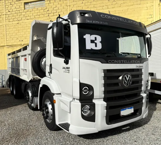 Vw 24280 8x2 Bitruck Ano 2013 Com Caçamba Basculante 14m