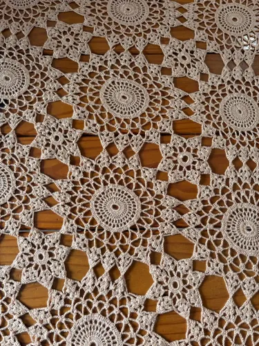 Toalha de mesa crochê