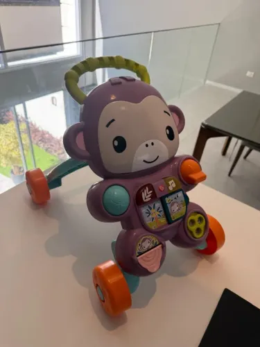 Andador e Mesa de Atividades Fisher-Price Aprenda Comigo Amigo Macaco | Perfeito Estado