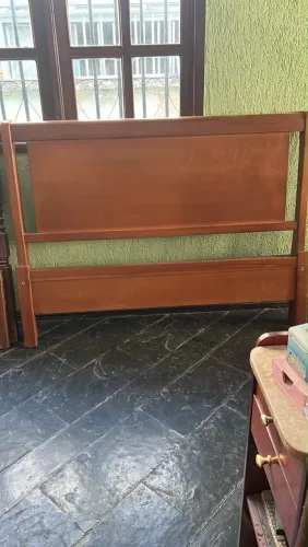 Cama Casal Mogno