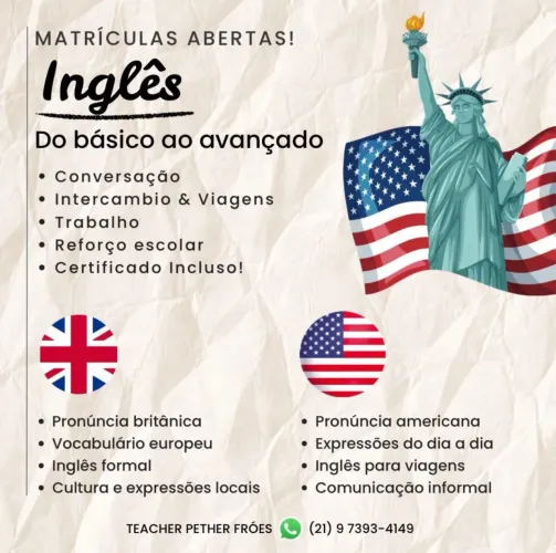 Aula particular de inglês 
