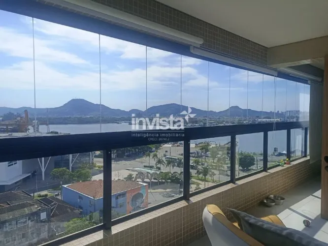 Apartamento com vista livre para a Baía de Santos - Ponta da Praia