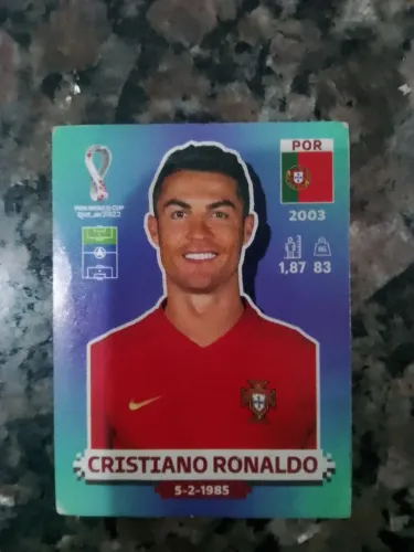 Figurinha Cristiano Ronaldo CR7 Copa 2022 Portugal Original