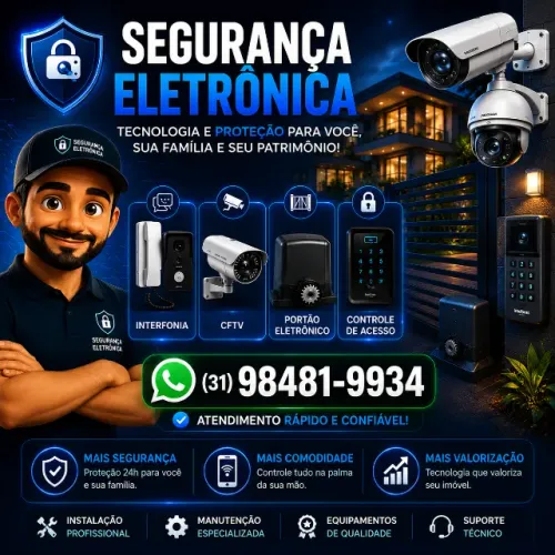 SEGURANÇA ELETRONICA MANUTENÇAO E ISTALAÇÃO Contagem/Belo Horizonte