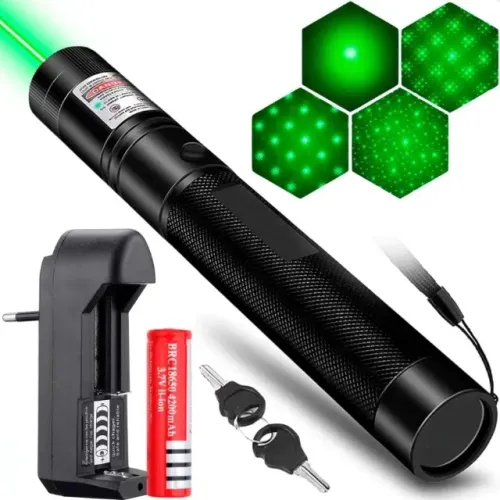 Promoção Ponteiro Laser USB Verde/Vermelho 5000m | Link com Desconto