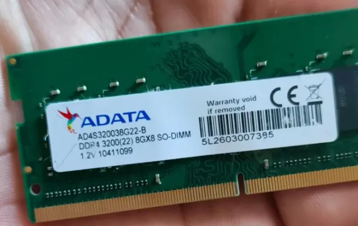 Memoria RAM 8GB 2666, 3200 MHZ