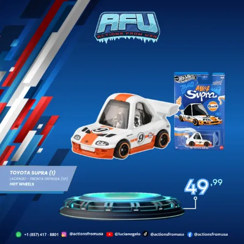 Hot Wheels Silver Series Gulf Racing Tooned - Toyota Supra