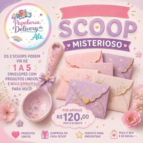 Papelaria Menina 2 Scoops