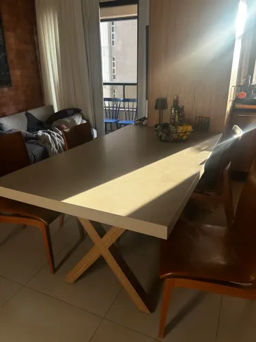 Mesa de jantar 4 lugares laminada (nao inclui cadeiras)