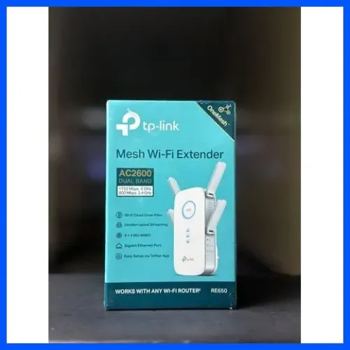 Repetidor Wi-Fi TP-Link RE650 AC2600 Dual Band OneMesh Novo