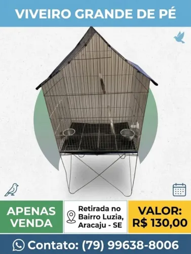 Viveiro grande de pé