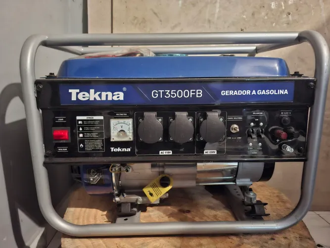 Gerador Energia Gasolina 6,5hp 3,1kva Bivolt Gt3500fb Tekna